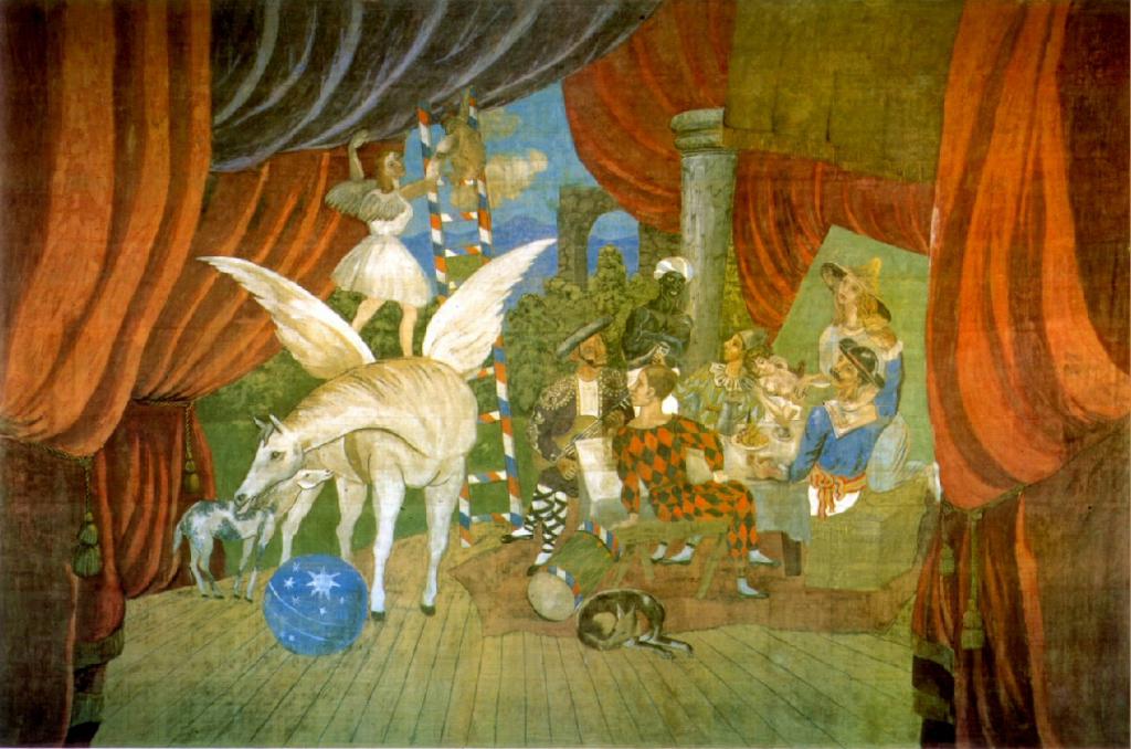 Занавес для балета "Парад" 1917 год