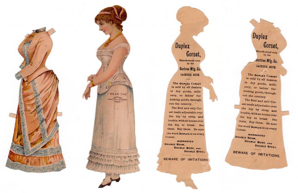 Бумажная кукла 18 века