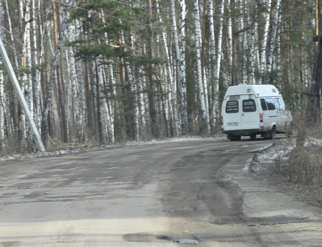 Дорога в поселок Победа