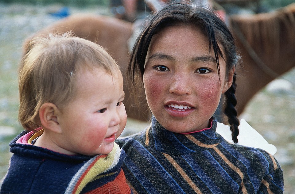 Монголка с ребенком