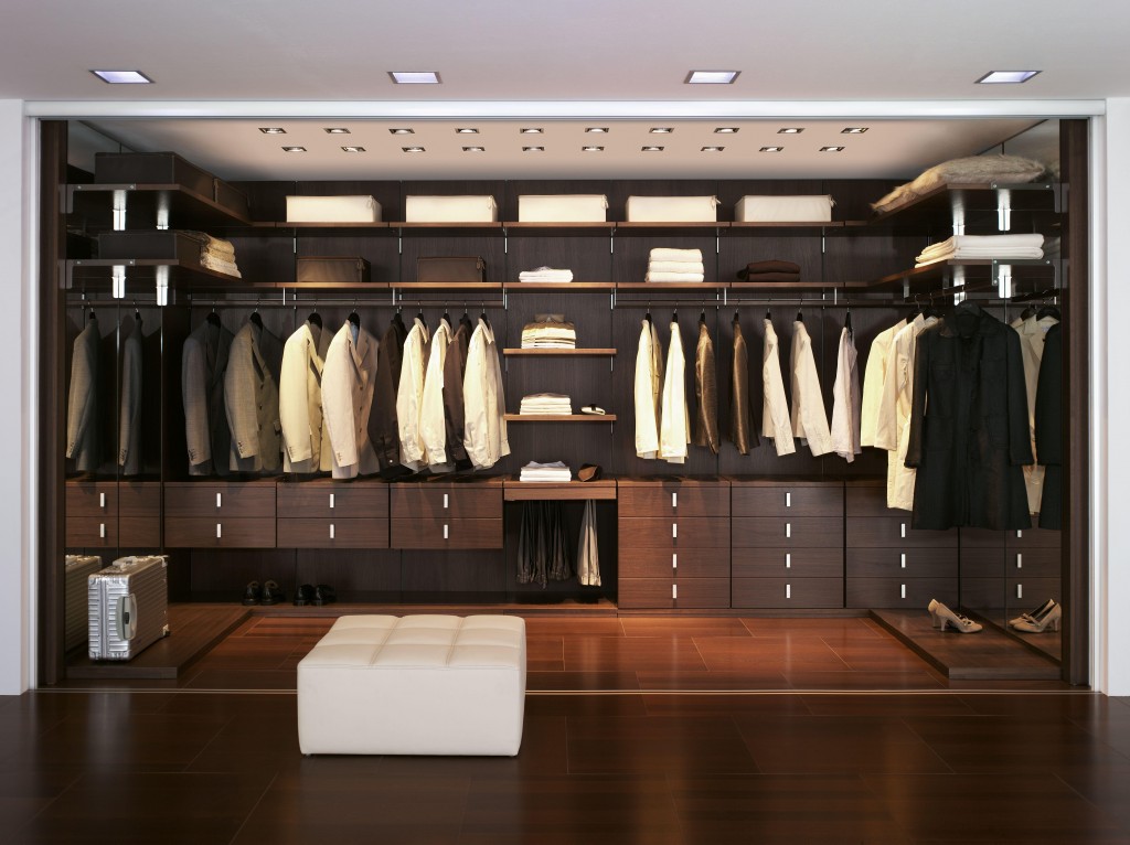 Организация пространства в гардеробных