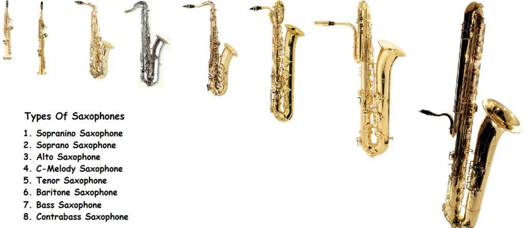 Виды саксофона