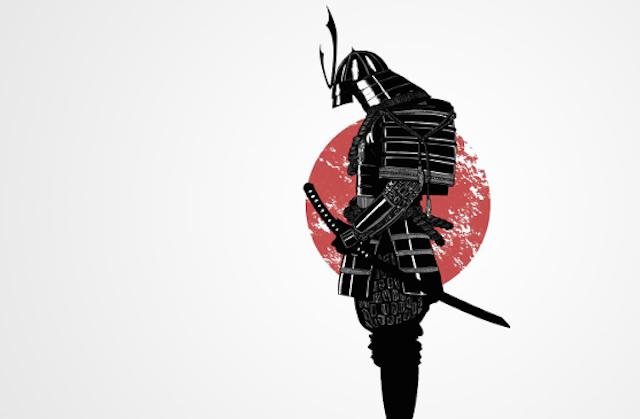 Рисунок безликого самурая