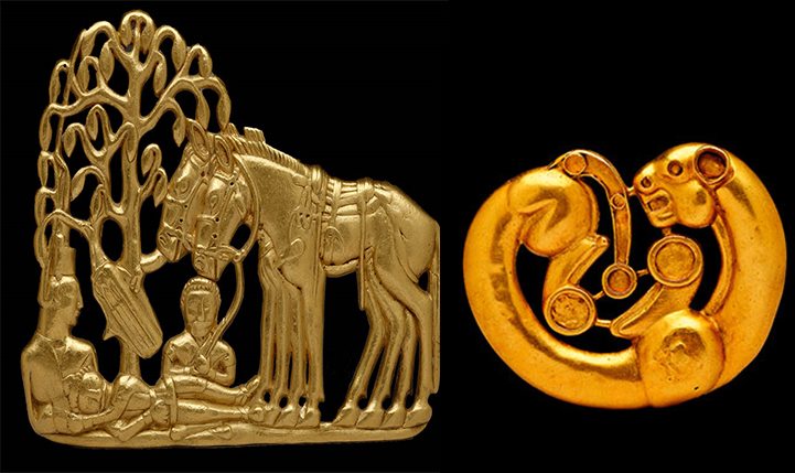 Экспонаты из Золотой кладовой Эрмитажа