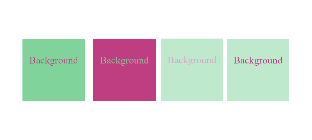 CSS Transitions плавно меняют цвет и непрозрачность фона