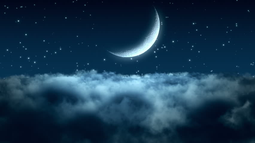 Луна в небе