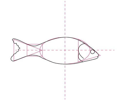 как рисовать рыбу карандашом