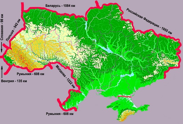 Границы Украины