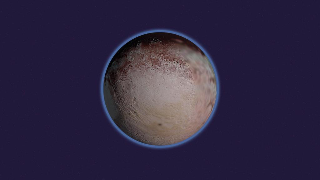 Компьютерное изображение Плутона