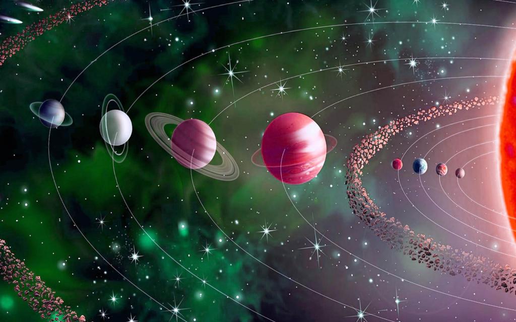 Каждая планета влияет на знаки зодиака.