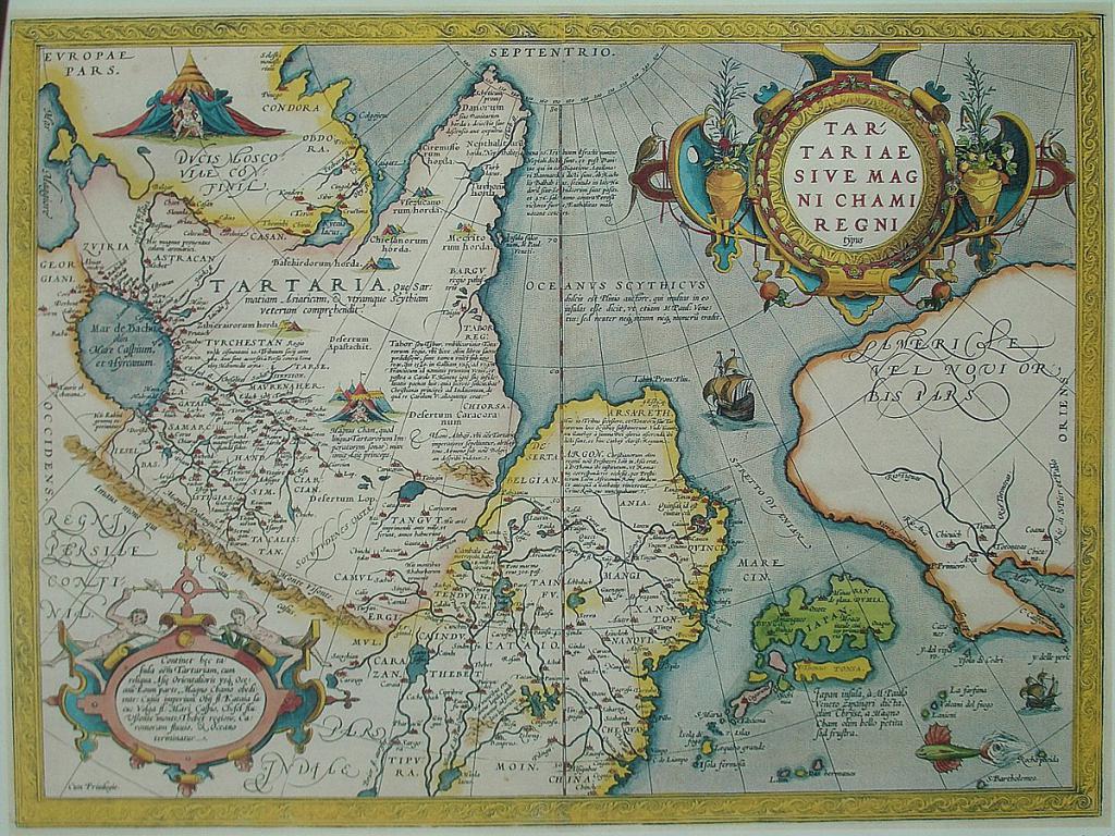Одна из европейских карт с изображением Тартарии.
