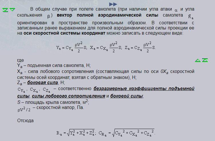 Аэродинамическая формула самолета.