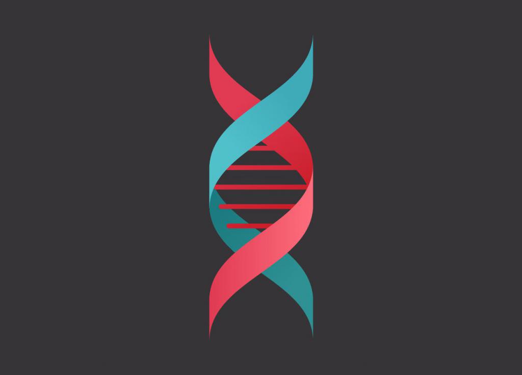 Стилизованная спираль ДНК.
