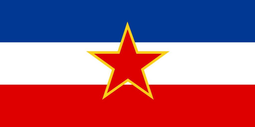 Югославский флаг.