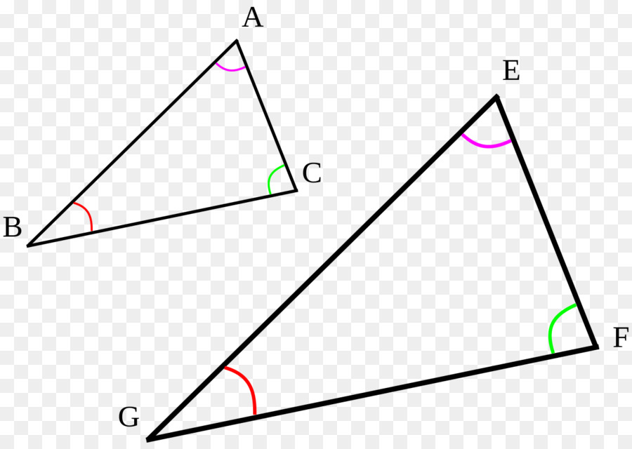 Пример подобных треугольников