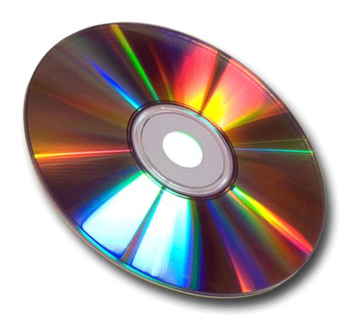 Цветные оттенки DVD диска