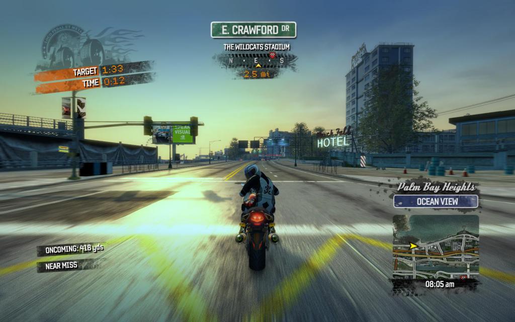 Игра на мотоцикле