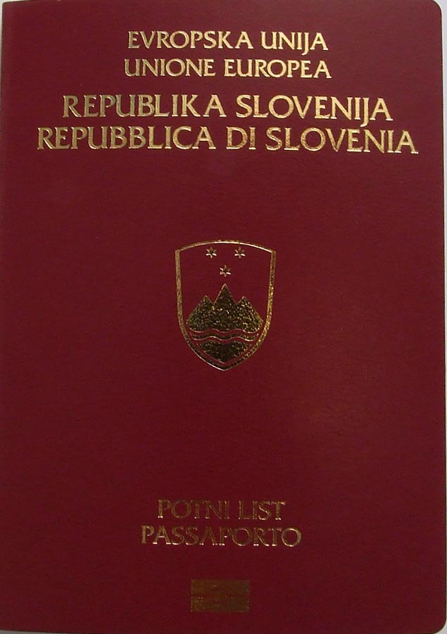Старый паспорт гражданина Словении