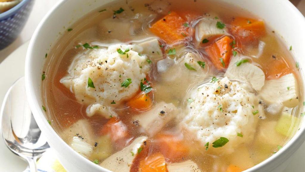 овощной суп с сырными шариками