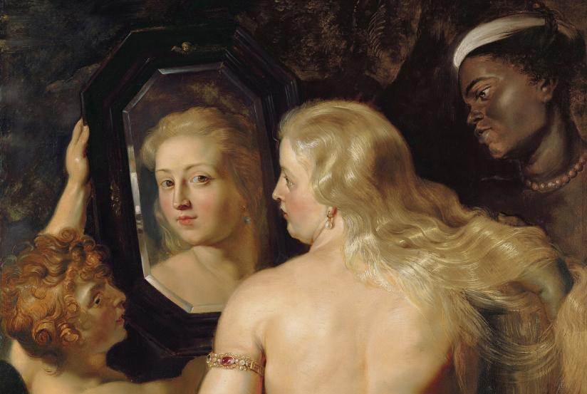 Фрагмент картины "Венера перед зеркалом"
