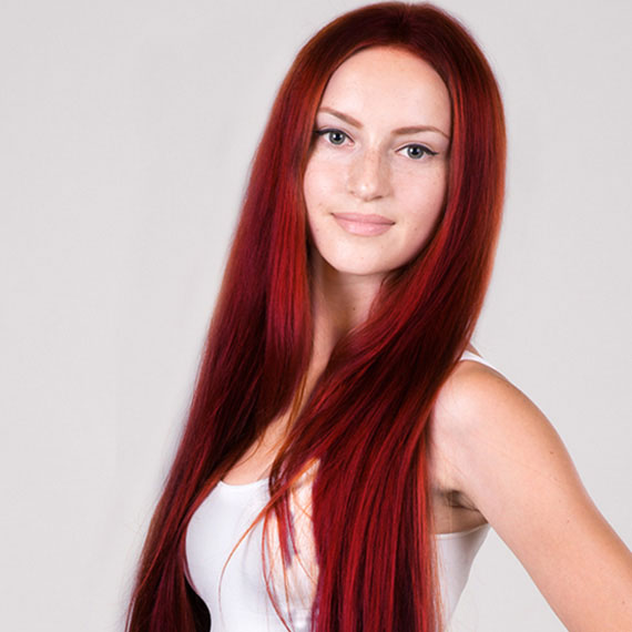 Красно-рыжий цвет волос: подбор цвета, палитра, обзор производителей, особенности окрашивания, фото