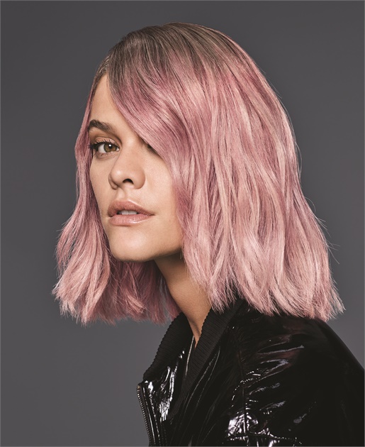 Нежно-розовый цвет волос: модные тенденции, техника окрашивания, фото
