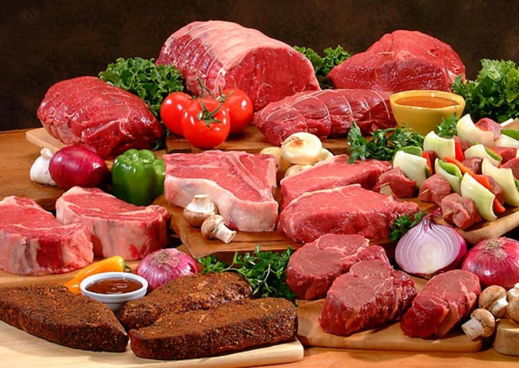 Различные виды мяса