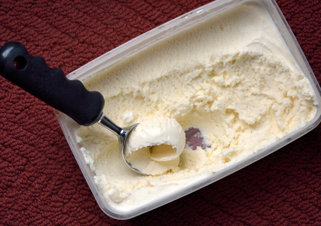 Ванильное мороженое без сливок