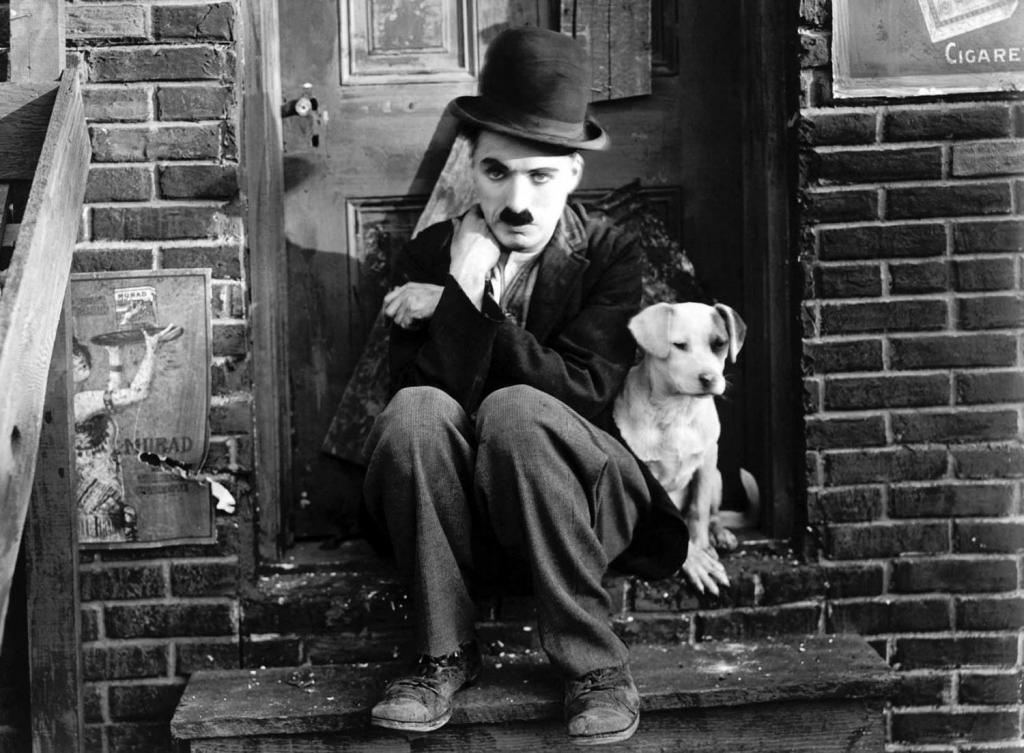 Чаплин с собакой