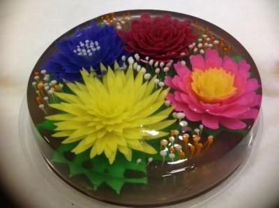 3D цветы в желе мастер класс №2