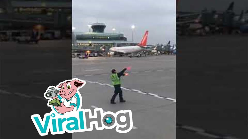 Когда работа в удовольствие: сотрудник аэропорта поднимает настроение улетающим пассажирам зажигательным танцем (видео)