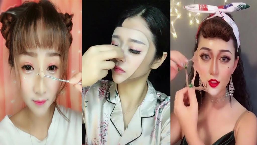 Видеопреображение "из дурнушки в красавицу" от азиатских девушек. Хороший грим