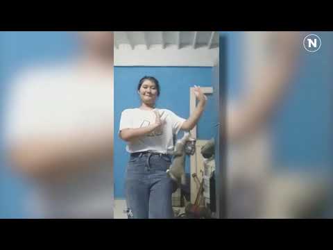 Девушка снимала танцевальный клип, но вмешались коты: забавное видео