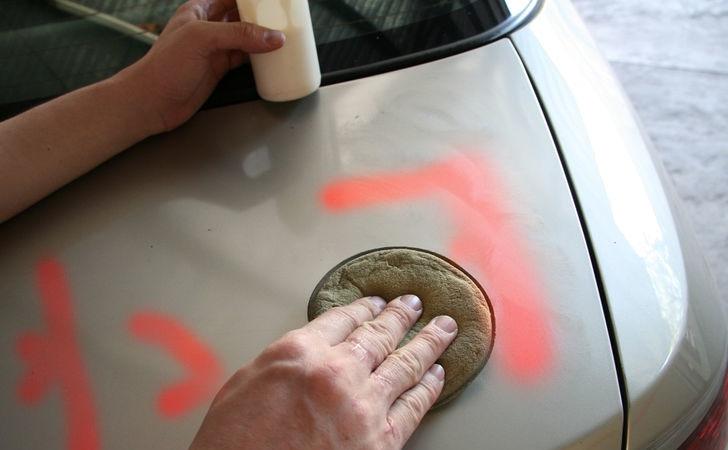Как отмыть краску с машины баллончик