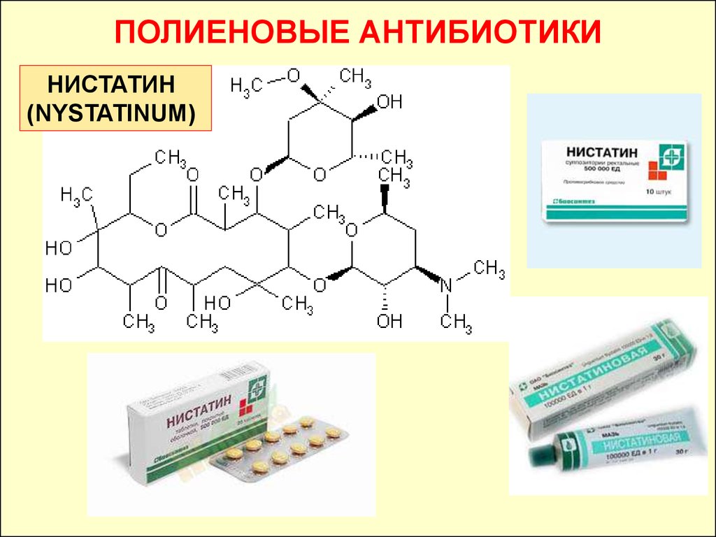 Нистатин - полиеновый антибиотик