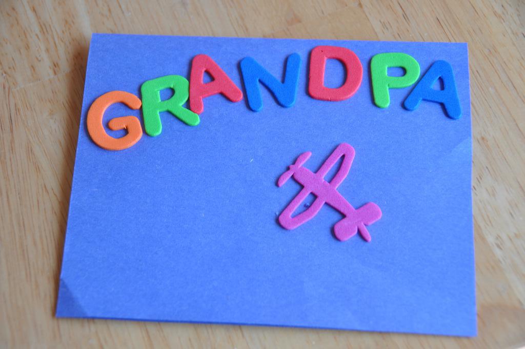 Минимализм открытка для дедушки