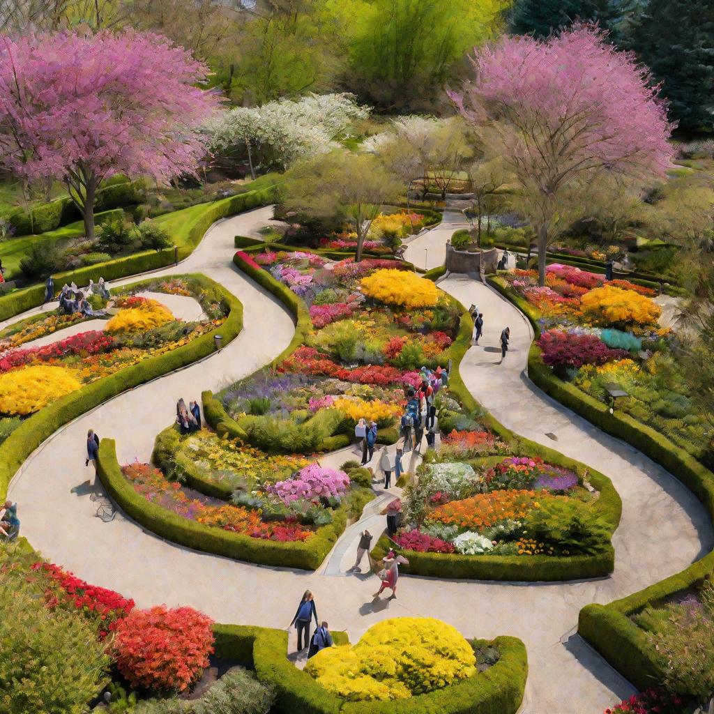 Цветущий ботанический сад