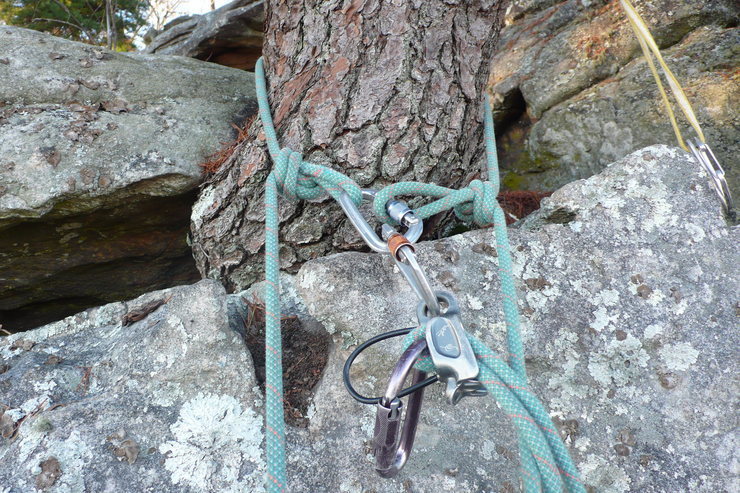 Использование альпинистской веревки
