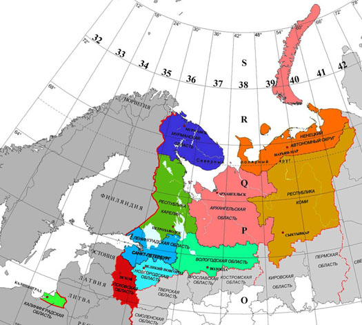 карта регионов