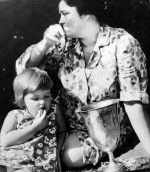 Дзидра Ритенбергс и ее дочь