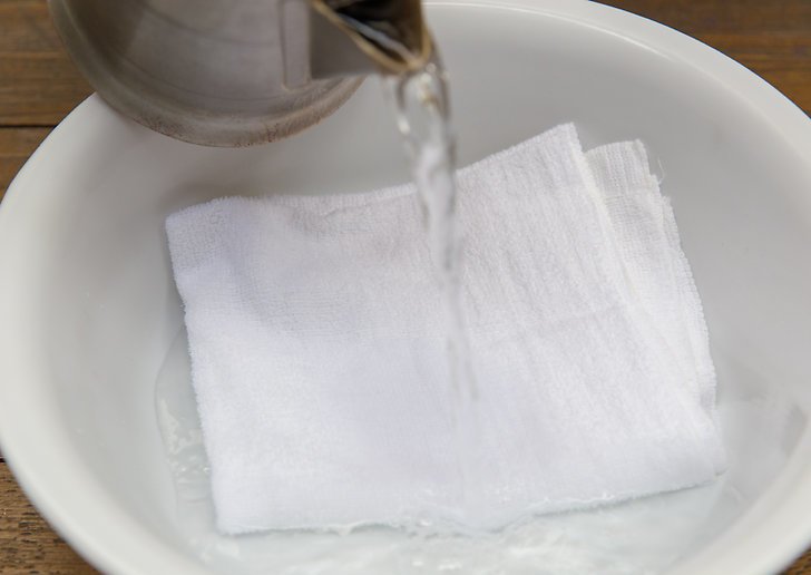 Кухонные полотенца стирка с подсолнечным маслом
