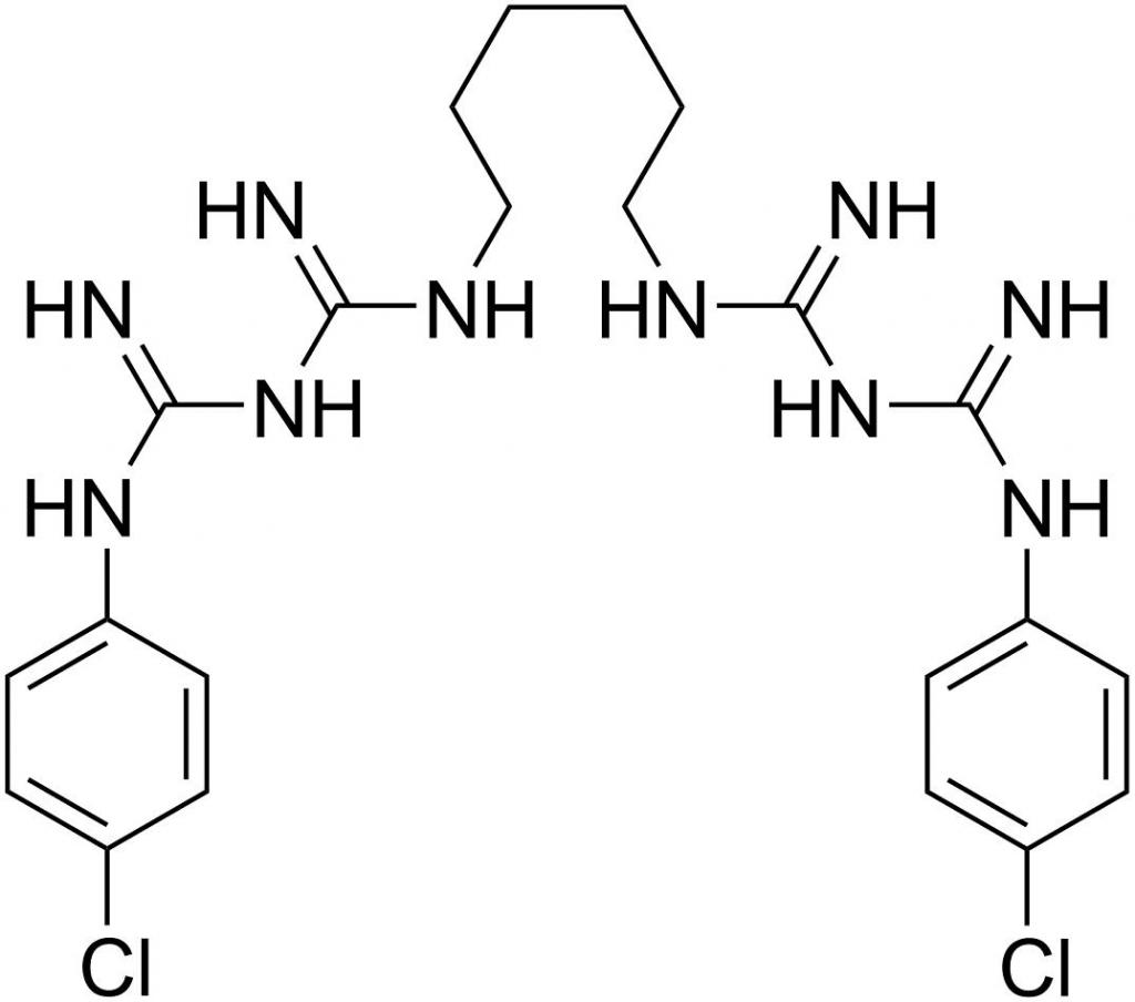 В каких препаратах содержится хлоргексидин