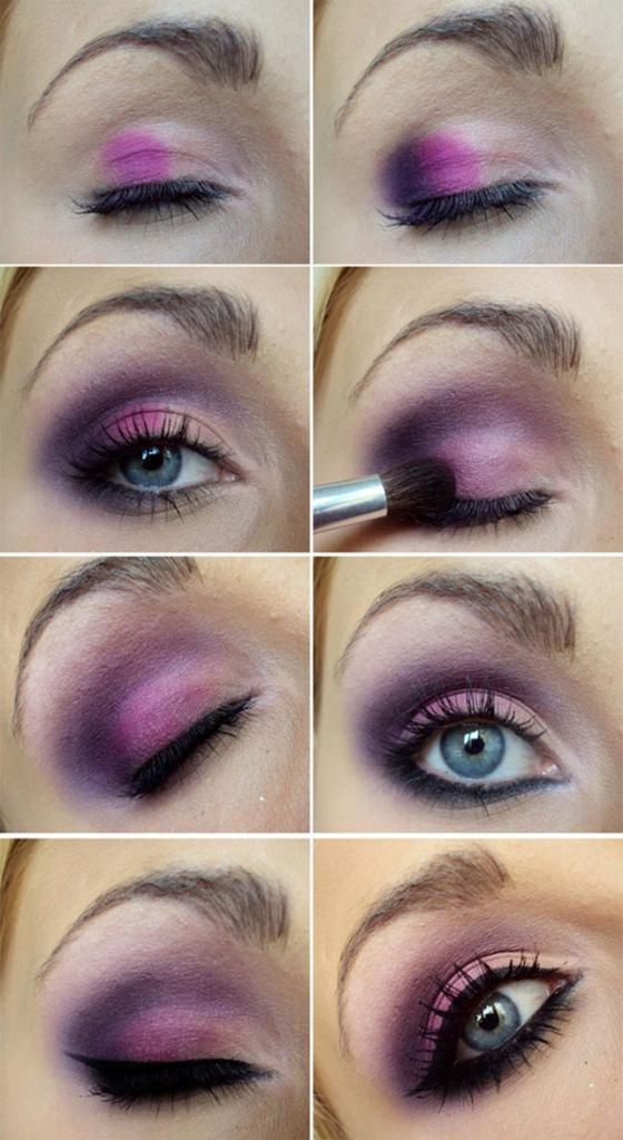 Как сделать вечерний макияж фиолетовый thumbnail