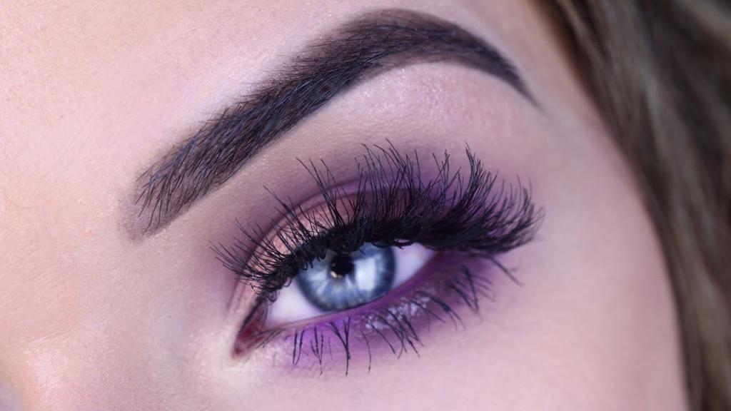 Фиолетовый макияж глаз как сделать thumbnail