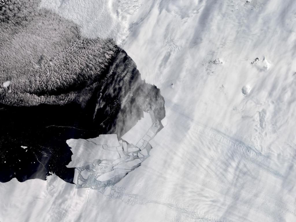 Разрушить лед. Ледник Пайн-Айленд. Потерянный в Антарктиде. Таяние ледников 2022 Антарктика.