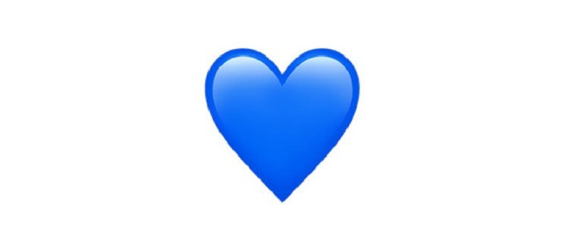 Corazon azul emoji