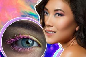 Яркая тенденция в макияже: тай-дай на глазах — позитивный тренд 2022 года