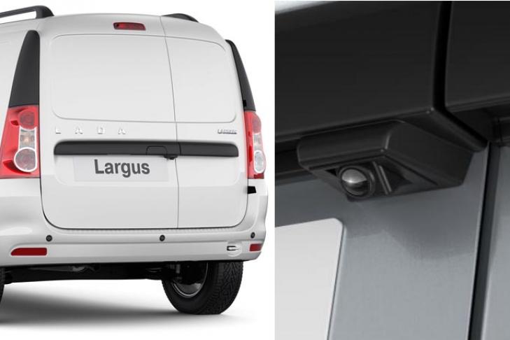 Теперь Lada Largus Van собирается с камерой заднего вида: гаджет расположен на левой створке распашной двери