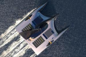 Разработана концепция тримарана, который может стать "первой яхтой с нулевым уровнем выбросов"