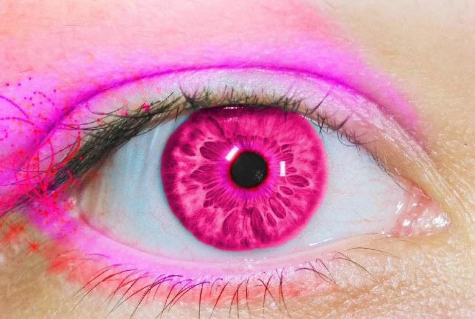 Почему глаза розовые. Розовые глаза. Розовые глаза Эстетика. Розовые зрачки. Красивые розовые глаза.